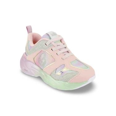 Imagem de Tênis Infantil Menina Bibi Pegasus Rosa com Prata-Feminino