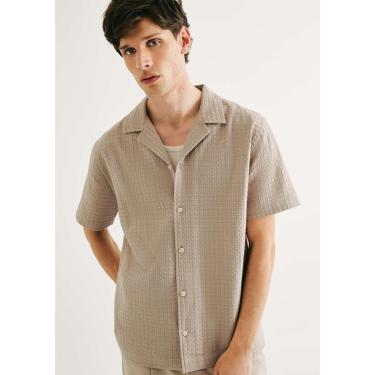 Imagem de Camisa Masculina Manga Curta Texturizada-Masculino