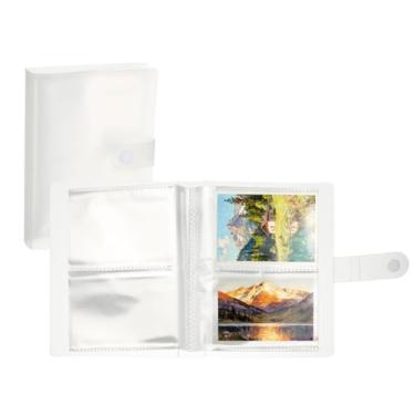 Imagem de PATIKIL Suporte de cartão de índice 3 x 4, pacote com 2 fichários transparentes para cartões de memória, bolsas de armazenamento para 40 páginas, 160 cartões, pasta de plástico para cadernos e