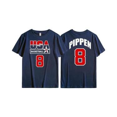 Imagem de Camiseta Masculina Oversize Vintage Dream Team 1992 De Basquete Casual