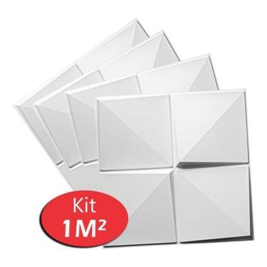 Imagem de Revestimento 3D 50X50Cm Parede Placas Decorativas Luxo 1M