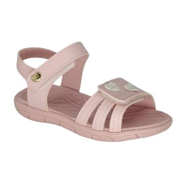 Imagem de Sandália Infantil Feminina Klin Tic Tac Dourada e Rosa-Feminino