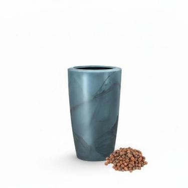 Imagem de Vaso Classic Conico + Argila Expandida Cor:Areia - Nutriplan, Verde Gu
