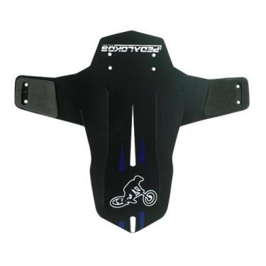 Imagem de Paralama pedalokos drop mtb dianteiro, Preto, Azul