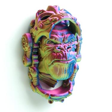 Imagem de Máscara de gorila impressa em 3D, brinquedos fidget , animais misteriosos articulados flexíveis, presente surpresa para festivais, decoração de estatuetas domésticas, decorações de mesa executiva (RBY