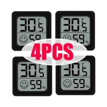 Imagem de Conjunto De Termômetro Digital Mini LCD E Higrômetro, Medidor De Tempe