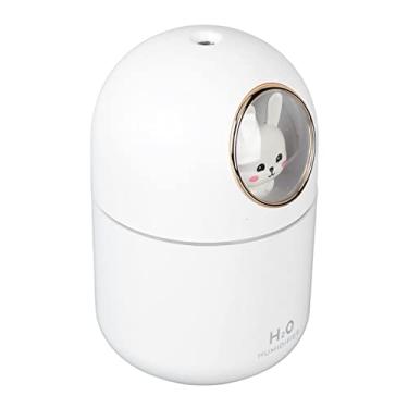 Imagem de Umidificador Difusor Fonte de Alimentação USB Capacidade 300ml Desligamento Automático com Névoa Óleo Essencial Controle Um Botão Modos Contínuos e In