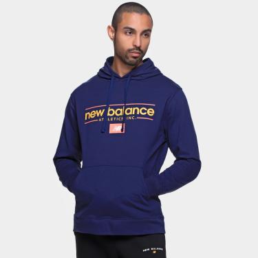 Imagem de Moletom New Balance Linear Athletics Com Capuz Masculino-Masculino