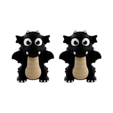 Imagem de Contas De Silicone 3D De Dinossauro, Vaca E Macaco, 5 Peças Para Acess