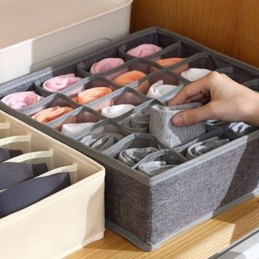 Imagem de Organizador de Gavetas Roupa Íntima Cueca Calcinha Divisórias GuardaRo