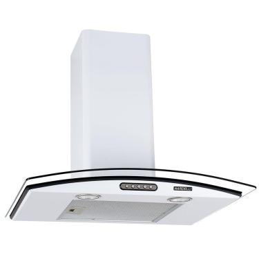 Imagem de Coifa De Parede 60cm Vidro Curvo Slim Nardelli White 220V