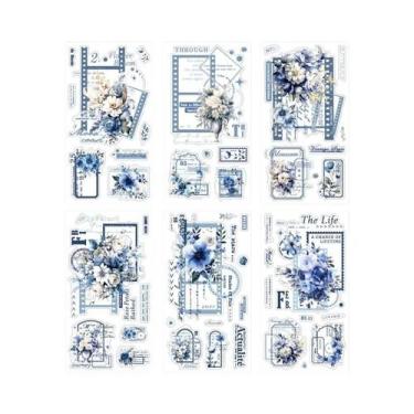 Imagem de Adesivos Decorativos Sombra De Flor 6pçs Colagem De Plantas Frescas Sc