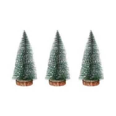 Imagem de Conjunto De Mini Árvores De Natal 3 Peças 10-20cm Decorações De Mesa A