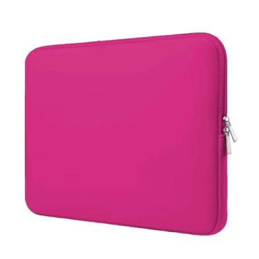 Imagem de Capa Case Pasta Maleta para Notebook Macbook Ultrabook Tablet Neoprene 15.6/14/13.3/12/11, Resistente à Umidade do Clima Tropical Brasileiro(Rosa Pink,13.3'' - 33cm x 23,5cm)