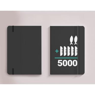 Imagem de Caderno A5 capa dura 160 páginas papel pólen estilo moleskine para anotações, caderneta para estudo e organização, caderno de anotações pautado ou sem pauta, não acompanha caneta (5000,COM pauta (para Escrever))