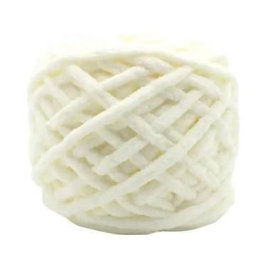 Imagem de Cachecol De Lã Grossa Multicolorido Tricotado Com Efeito De Tira De Ge