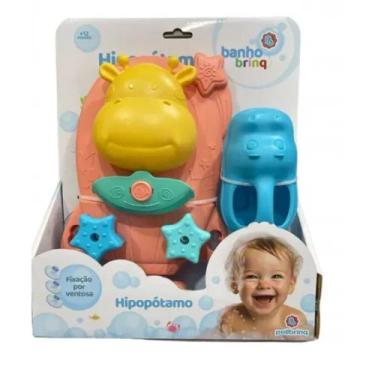 Imagem de Bichinho Banho Hipopotamo Rosa - Polibrinq Bb3009