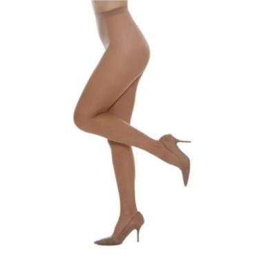 Imagem de Meia Calça Loba Lupo Fina Fio 15 Feminina Microfibra, Bege, P