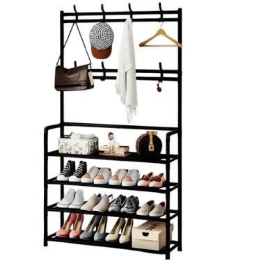 Imagem de Rack Sapateira Arara 4 Andares Organizadora Multifuncional - Leevlar, 