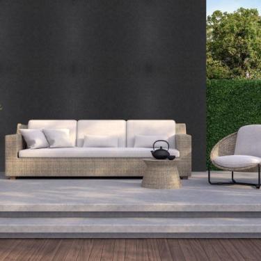 Imagem de Papel de Parede Adesivo Autocolante Decorativo Preto 1 ROLO 5 Metros x