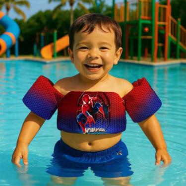 Imagem de Colete Salva Vidas Infantil Boia de Braço para Praia Piscina Tema Dese
