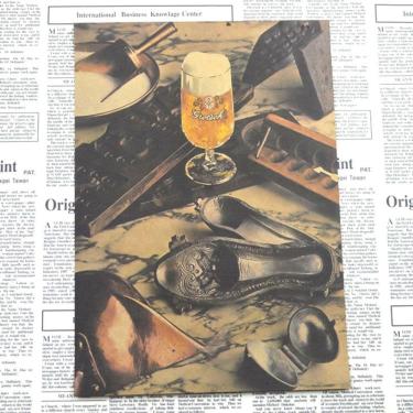 Imagem de Pôster com pintura de cerveja vintage, decoração retrô Kraft Bar, 30x42cm
