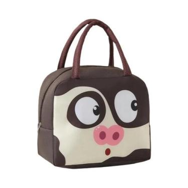 Imagem de Lancheira Portátil De Desenho Animado De Bichinhos Fofos Em Tecido Oxf