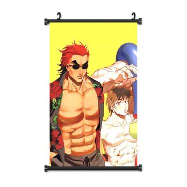 Imagem de Impressão de pôster de pintura de parede em tela Hanmas Bakis Anime - 