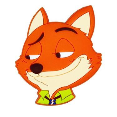 Imagem de Ímã de geladeira Zootopias Nicks Wildes Anime PVC/ímã 6x6cm - yiweisai