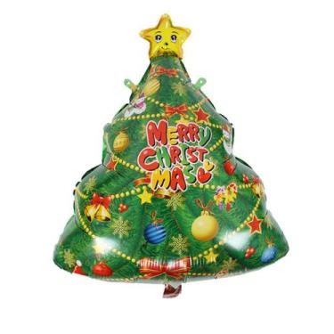 Imagem de Árvore de Natal com balão Mylar para decoração de festas de festivais 