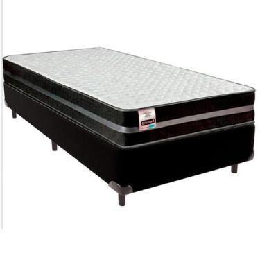 Imagem de Cama Box Solteiro e Colchão Bogota Molas Ultralastic Inducol Preto