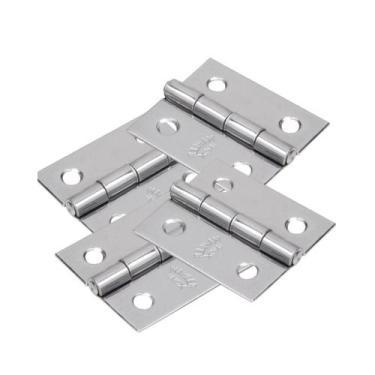 Imagem de Dobradiça Inox AISI 304 Com Pino Fixo Reforçada 38x34mm - MAHLER INOX