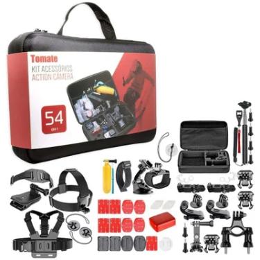 Imagem de Kit Completo de Acessórios GoPro 54 e 53 Itens Maleta Adaptadores para Celulares e Câmeras