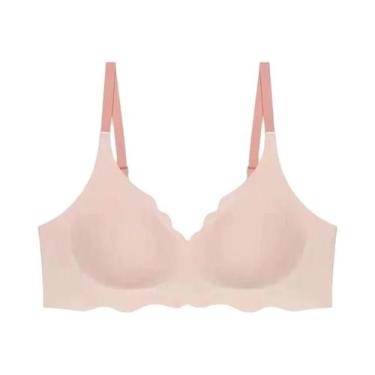 Imagem de Sutiã Feminino Confortável Sem Costura Ajustável Com Bojo Fino E Sem A