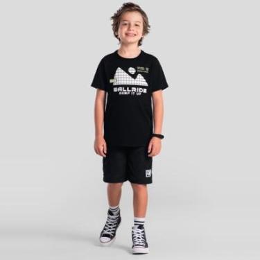 Imagem de Conjunto infantil menino com estampa em relevo Brandili-Masculino
