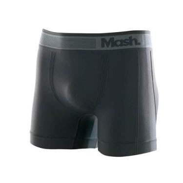Imagem de Cueca Boxer Sem Costura Mash 710.01 Microfibra, Cinza, GG