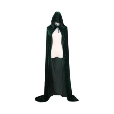 Imagem de Capa de Veludo com Capuz - Fantasia de Grim Reaper para Halloween, 130