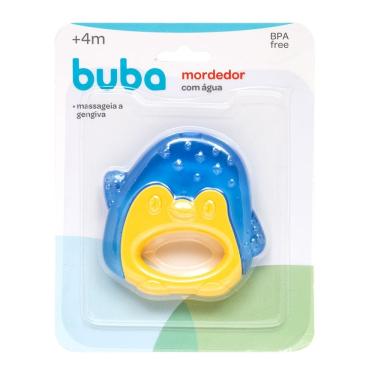 Imagem de Mordedor com Água Massageador Resfriável Pinguim Buba