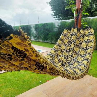 Imagem de Rede de Dormir Descanso Casal e Solteiro Indiana Reforçada 4m Varanda 