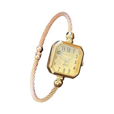 Imagem de Relógio Digital De Quartzo Casual Feminino Com Pulseira Aberta, Estilo