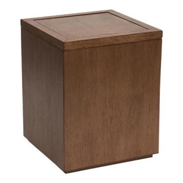 Imagem de Lixeira Decorativa Em Madeira 10L Com Estrutura Interna Removível - Ca