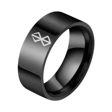 Imagem de Anéis De Role-playing De Aço Titânio Estilosos Com Personagens De Anim