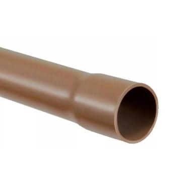 Imagem de Cano Tubo Pvc Soldável Marrom 25mm 1 Metro Hidráulico - FORTLEV