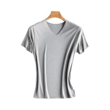 Imagem de Camiseta Regata Masculina De Verão Em Seda Gelada Sem Costura Com Deco