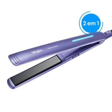 Imagem de Prancha Alisadora Chapinha Elgin Glossy Color Bivolt 230C Tourmaline Í