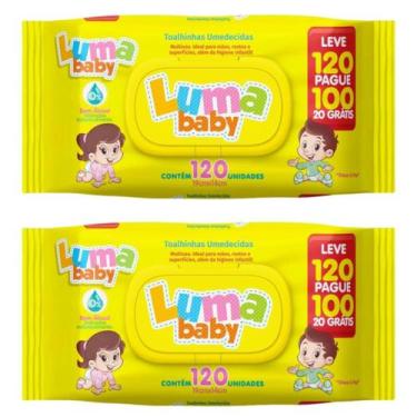 Imagem de Kit 2 Lenços Umedecido Bebê Recém Nascido 240 Toalhas - Turminha da Ba