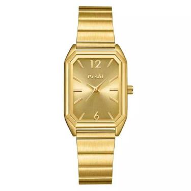 Imagem de Relógio Feminino POSHI 942 À Prova D'Água, Ouro