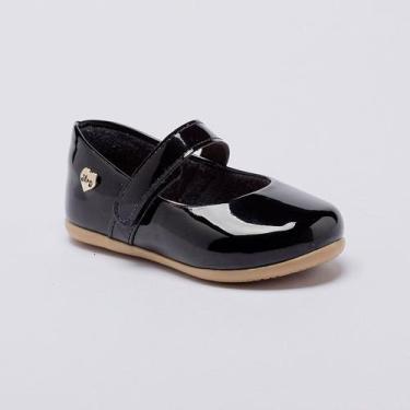 Imagem de Sapatilha Infantil Bebê Menina Pequito Classic, Preto, 17