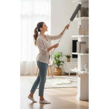 Imagem de Espanador Flexível Retrátil: Limpeza Profunda Cantos Difícei - Congrat