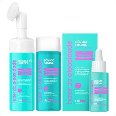 Imagem de Kit LabPop by Labotrat Hater da Oleosidade: Espuma de Limpeza, Tônico e Sérum Facial